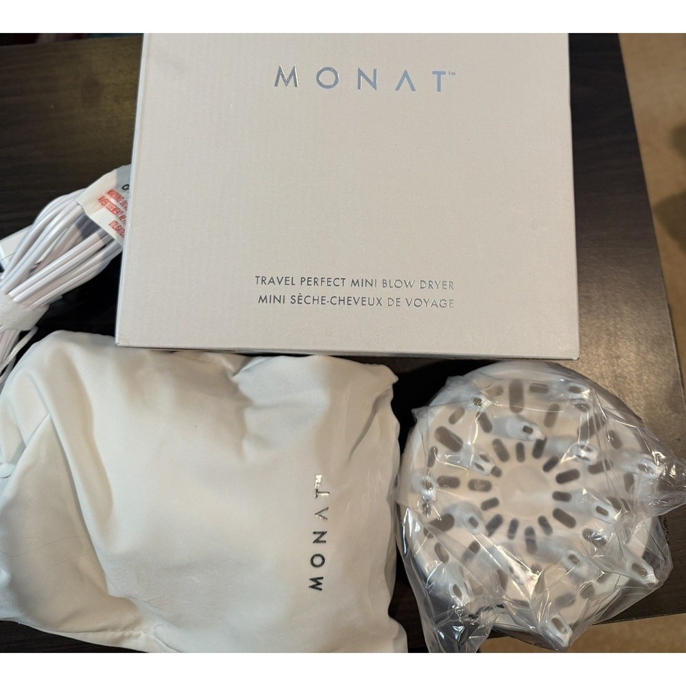 Monat Blow Dryer & Diffuser Tool Travel Perfect Styling Hair Same Day Shipping!